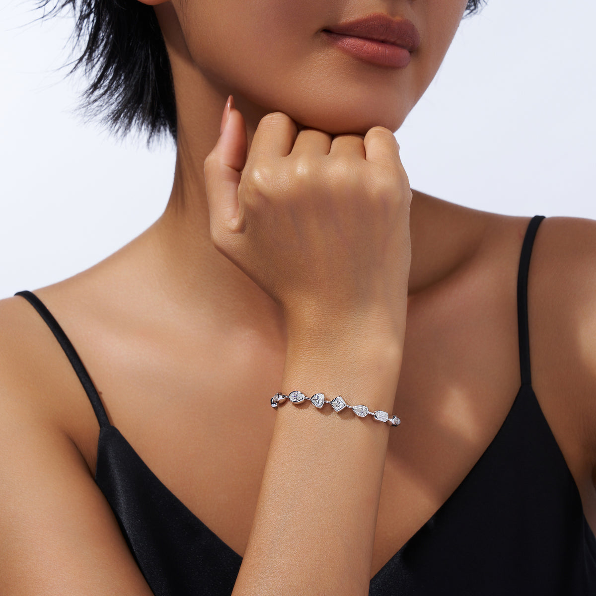 Bracelet Mixed Shape Moissanite VVS – S925