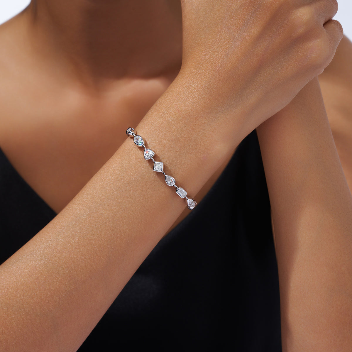 Bracelet Mixed Shape Moissanite VVS – S925