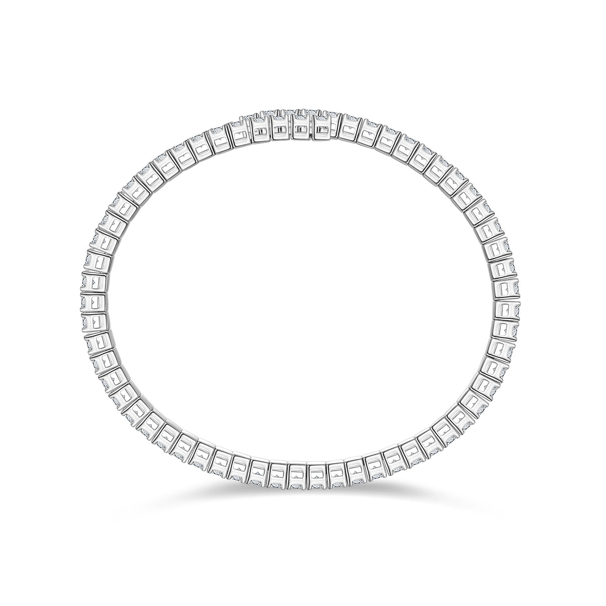 Bracelet Open Tennis Bangle Moissanite VVS – S925