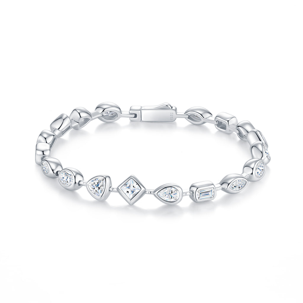 Bracelet Mixed Shape Moissanite VVS – S925