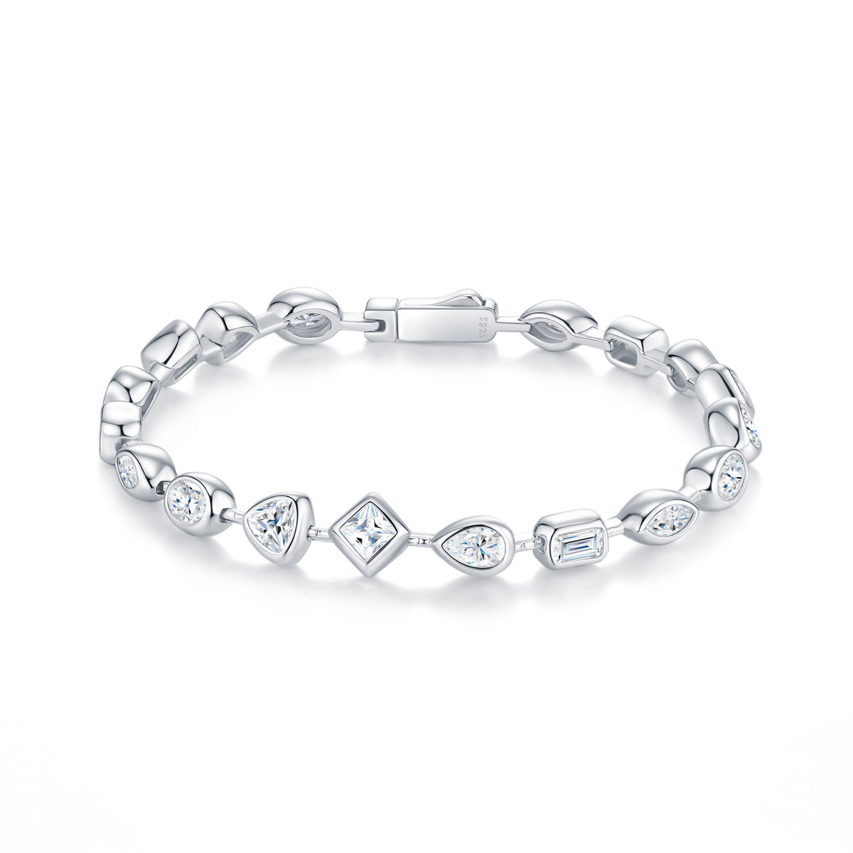 Bracelet Mixed Shape Moissanite VVS – S925