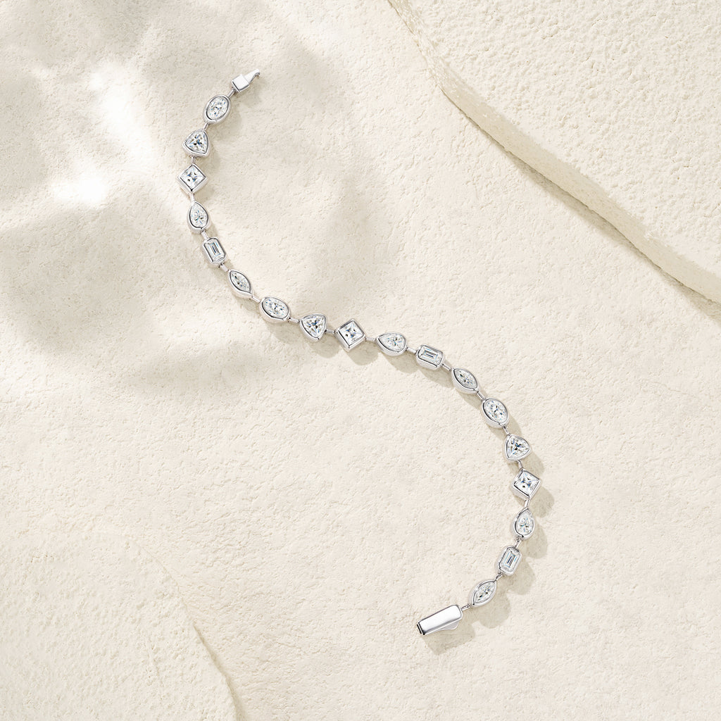 Bracelet Mixed Shape Moissanite VVS – S925