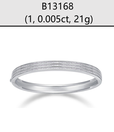 Bracelet Triple Row Pavé Moissanite VVS – S925