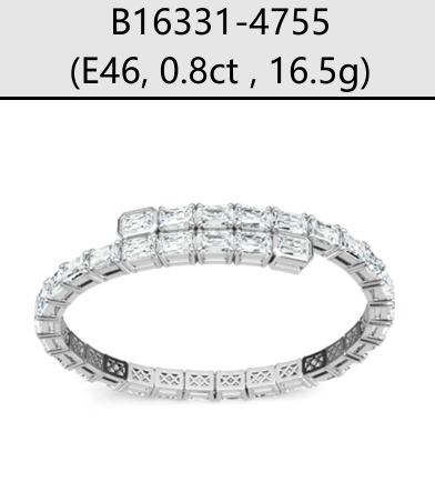 Bracelet Tennis Emerald Cut Moissanite VVS – S925