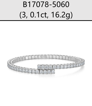 Bracelet Open Tennis Bangle Moissanite VVS – S925
