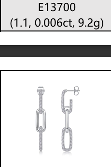 Drop Chain Link Pavés Moissanite VVS – S925