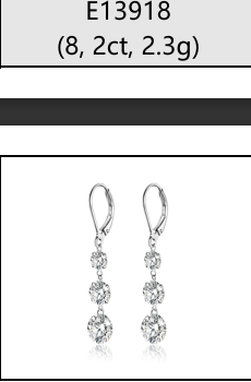 Drop Pendantes Trio Moissanite VVS – S925