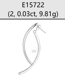 Drop Earrings Curved Marquise Moissanite VVS – S925
