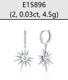 Huggies Étoile North Star Drop Moissanite VVS – S925