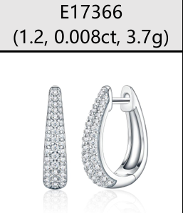 Huggies Goutte Pavées Moissanite VVS – S925