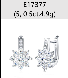 Huggies Étoile Halo Moissanite VVS – S925