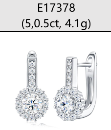 Huggies Flower Halo Moissanite VVS – S925
