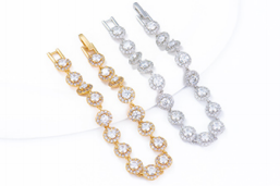 Bracelet Halo Rond Moissanite VVS – S925