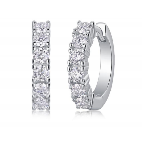 Huggies Pavées Moissanite VVS – S925