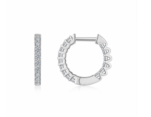 Huggies Fines Pavées Inside Moissanite VVS – S925