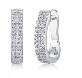 Huggies Multi-Rangs Pavées Moissanite VVS – S925