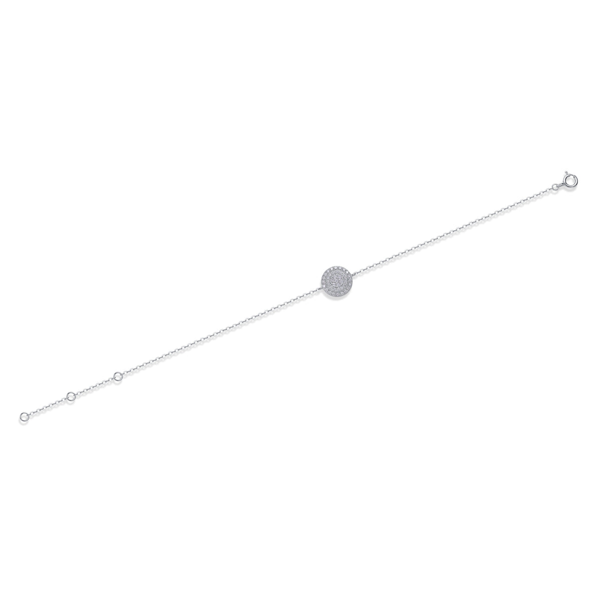 Bracelet Round Pavé Moissanite VVS – S925