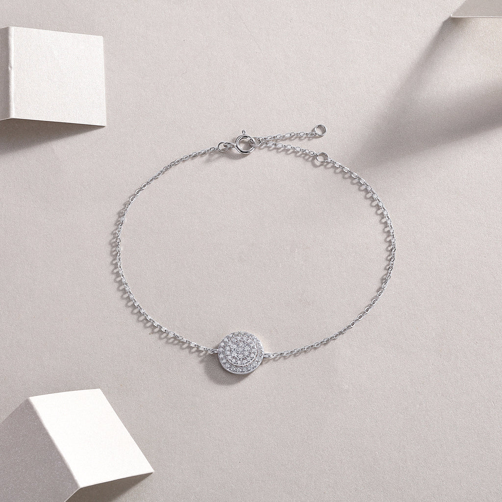 Bracelet Round Pavé Moissanite VVS – S925