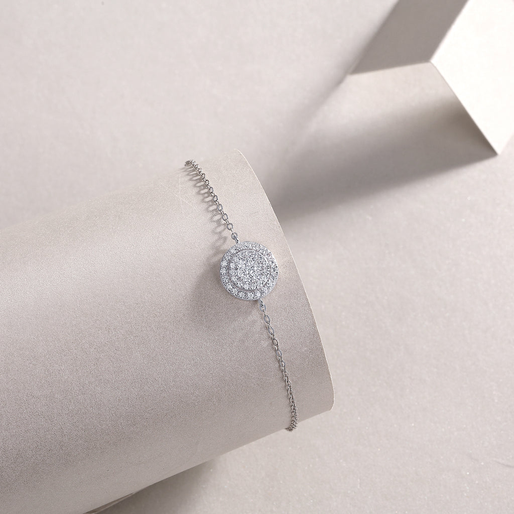 Bracelet Round Pavé Moissanite VVS – S925