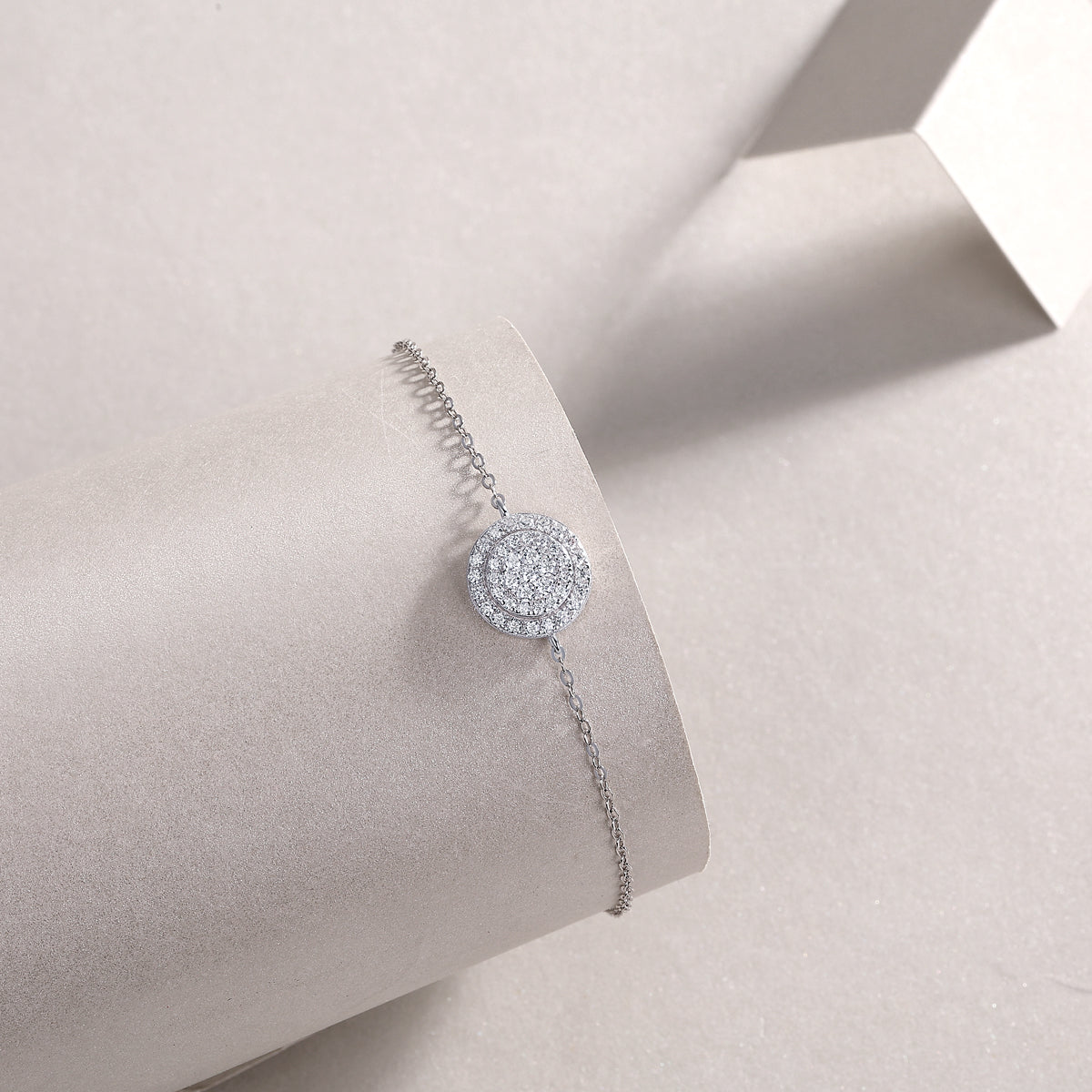 Bracelet Round Pavé Moissanite VVS – S925