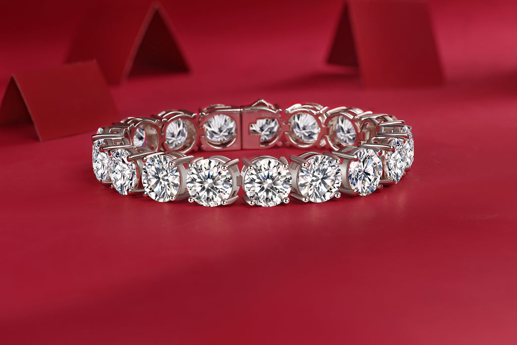 Bracelet Tennis Round Moissanite VVS – S925