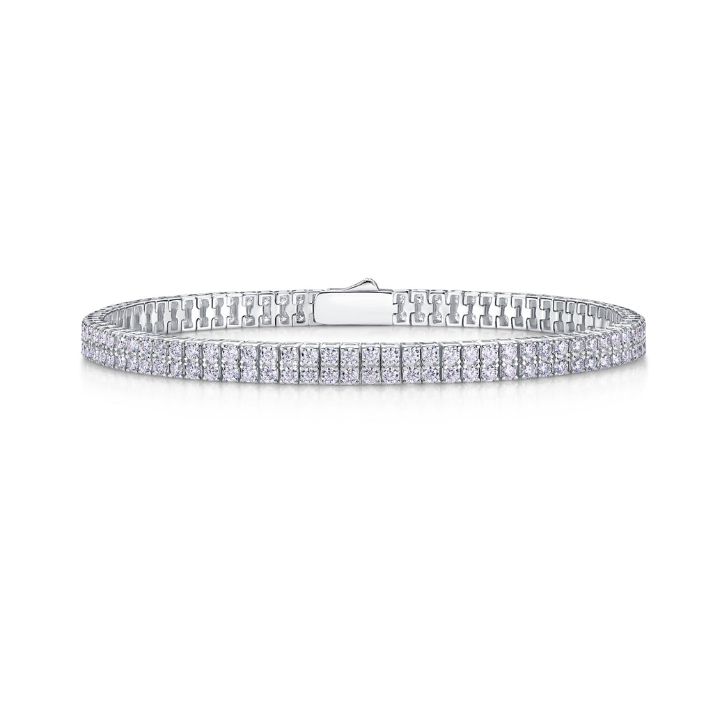 Bracelet Tennis Double Row Moissanite VVS – S925