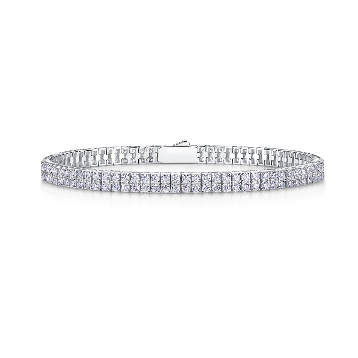 Bracelet Tennis Double Row Moissanite VVS – S925