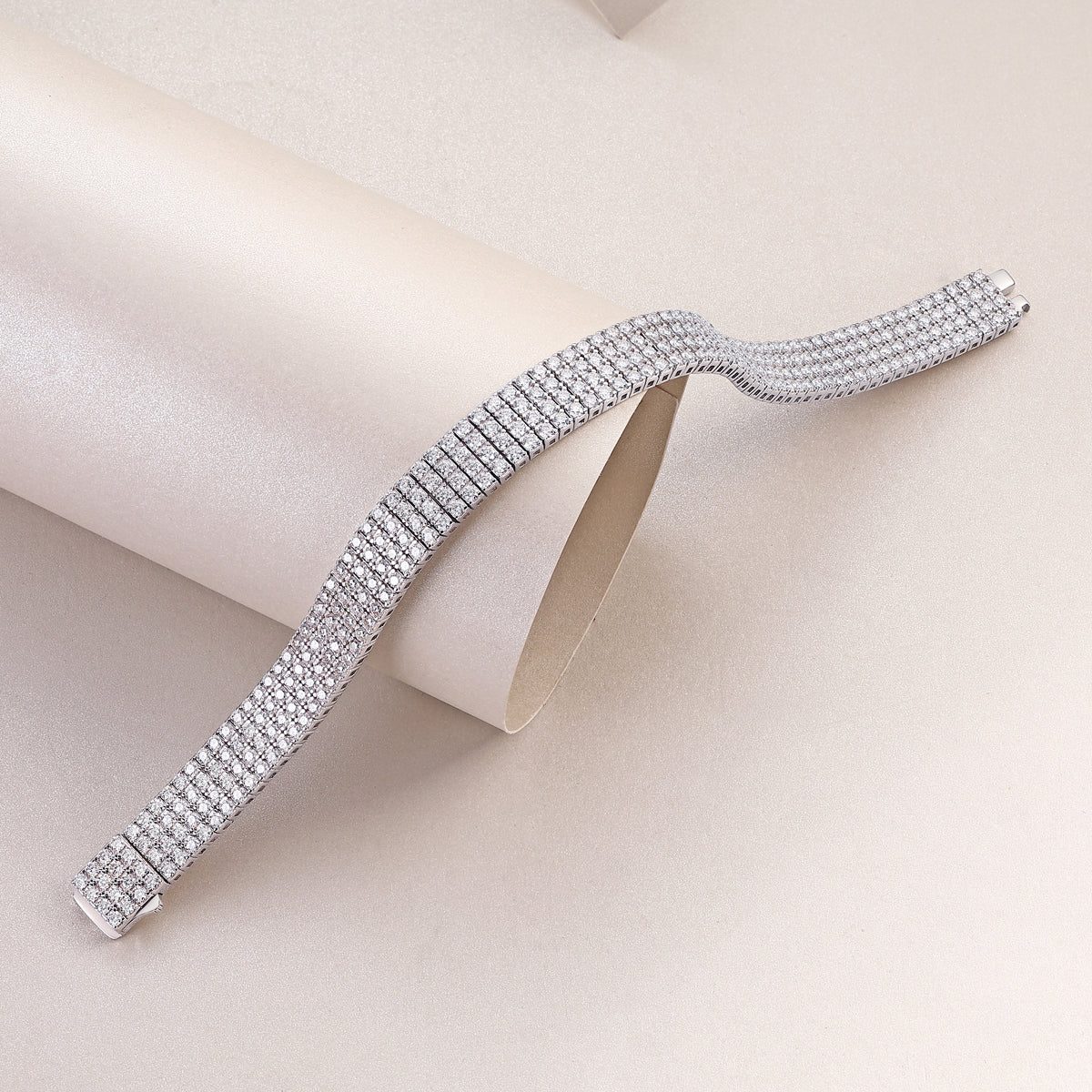 Bracelet Tennis Five Row Moissanite VVS – S925