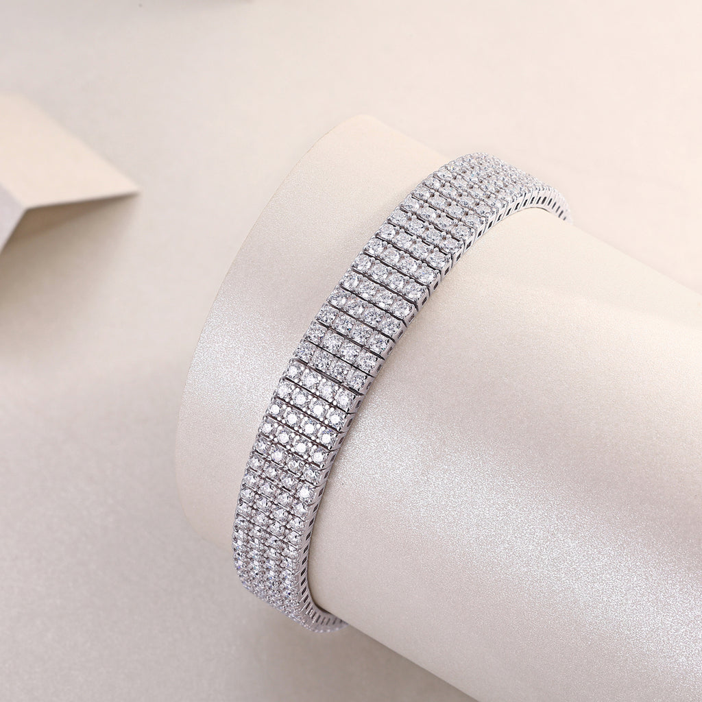 Bracelet Tennis Five Row Moissanite VVS – S925
