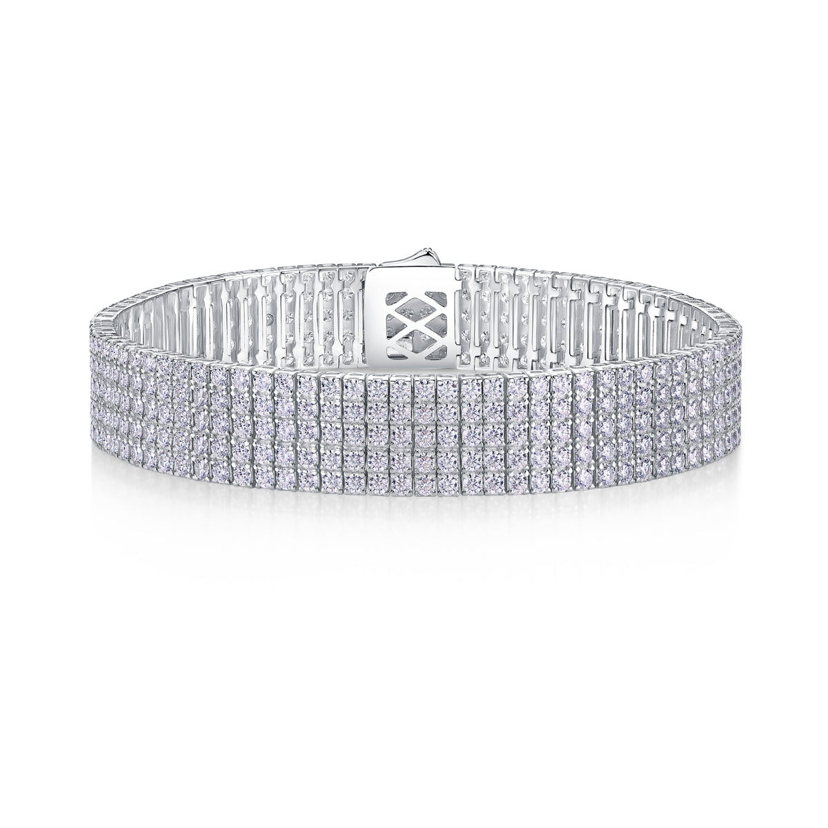 Bracelet Tennis Six Row Moissanite VVS – S925