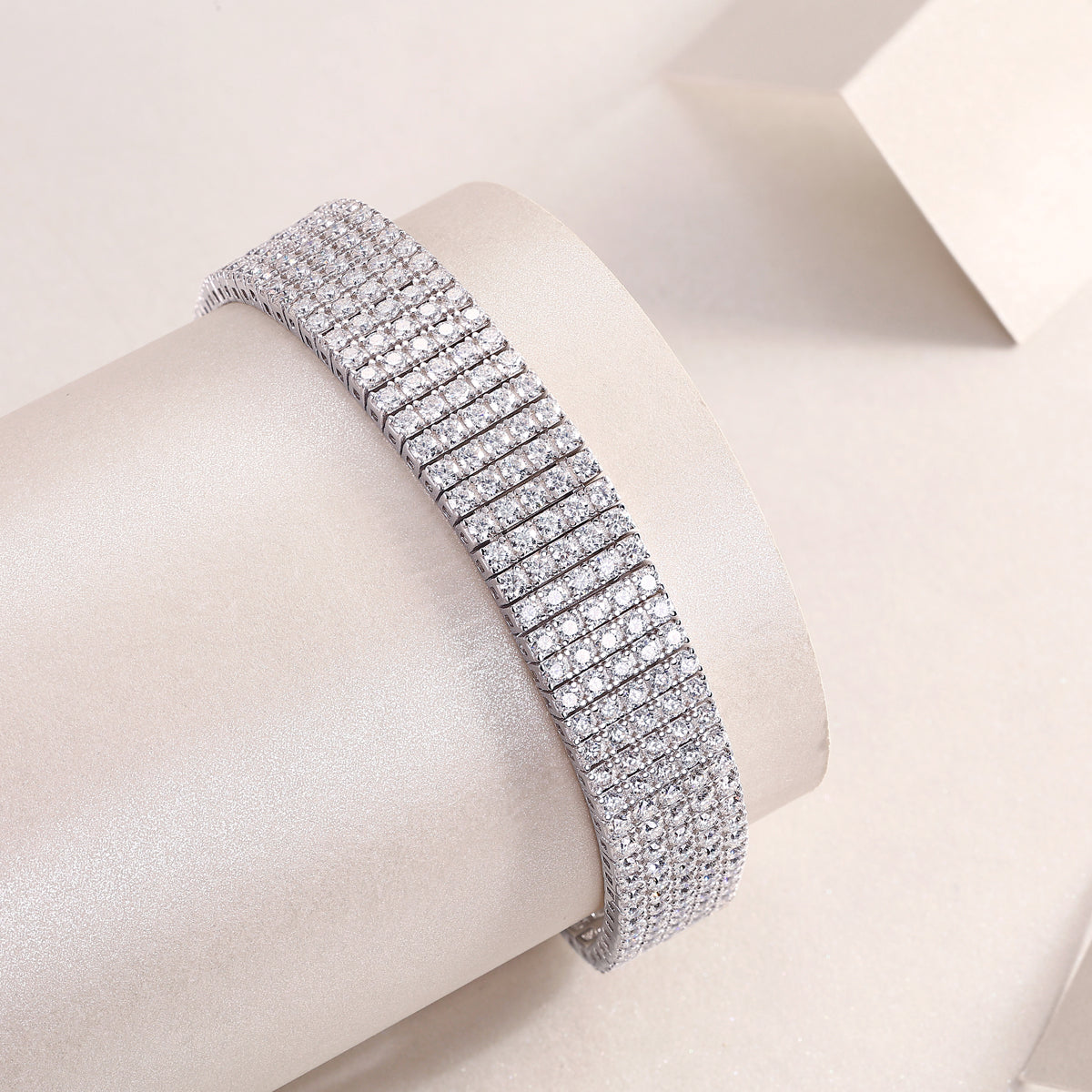 Bracelet Tennis Six Row Moissanite VVS – S925