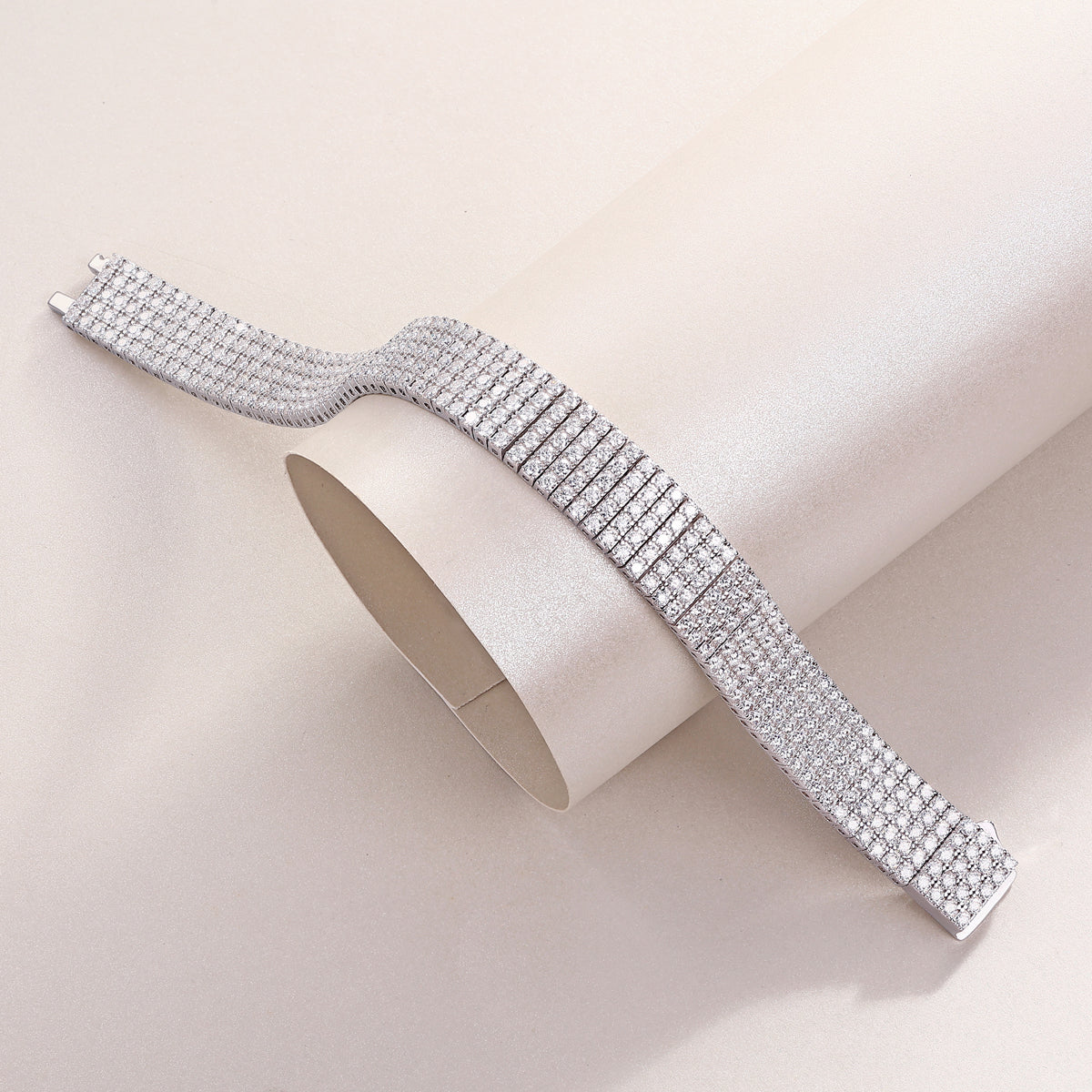 Bracelet Tennis Six Row Moissanite VVS – S925