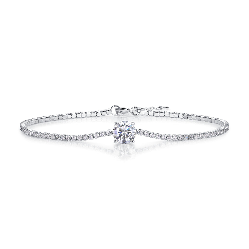 Bracelet Tennis Flower Moissanite VVS – S925
