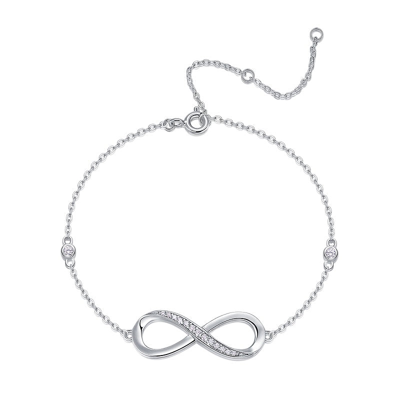 Bracelet Infinity Pavé Moissanite VVS – S925