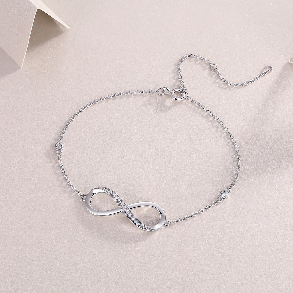 Bracelet Infinity Pavé Moissanite VVS – S925