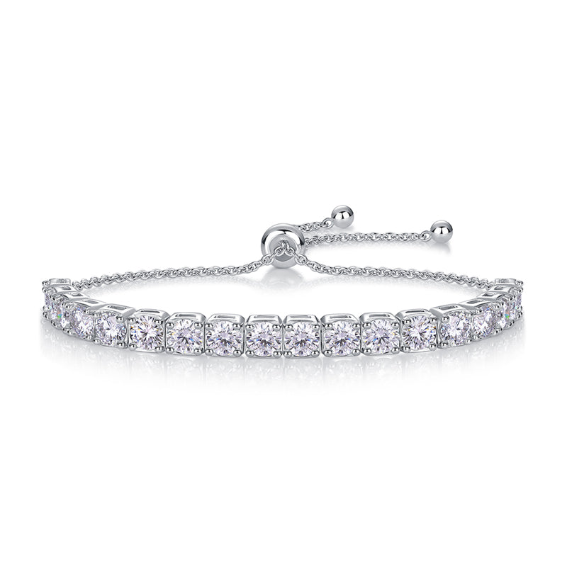 Bracelet Adjustable Tennis Moissanite VVS – S925