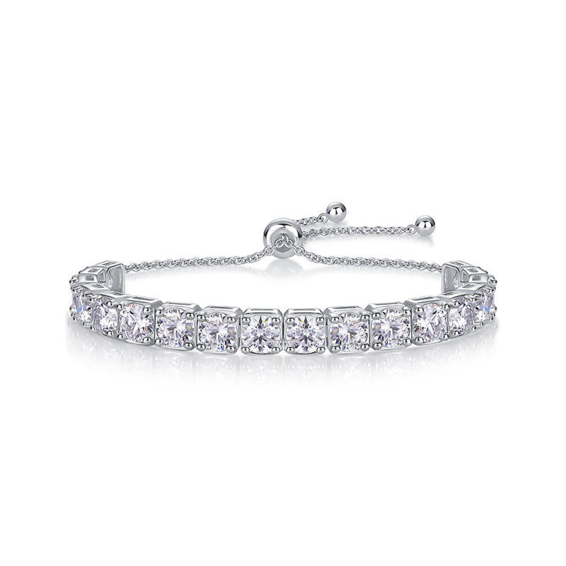 Bracelet Adjustable Tennis Moissanite VVS – S925
