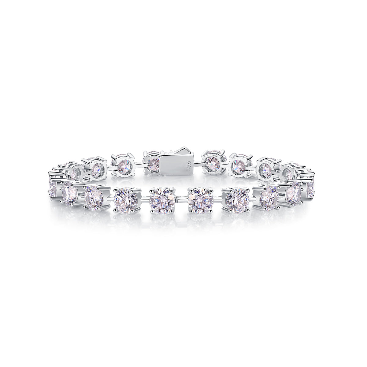 Bracelet Tennis Round Moissanite VVS – S925