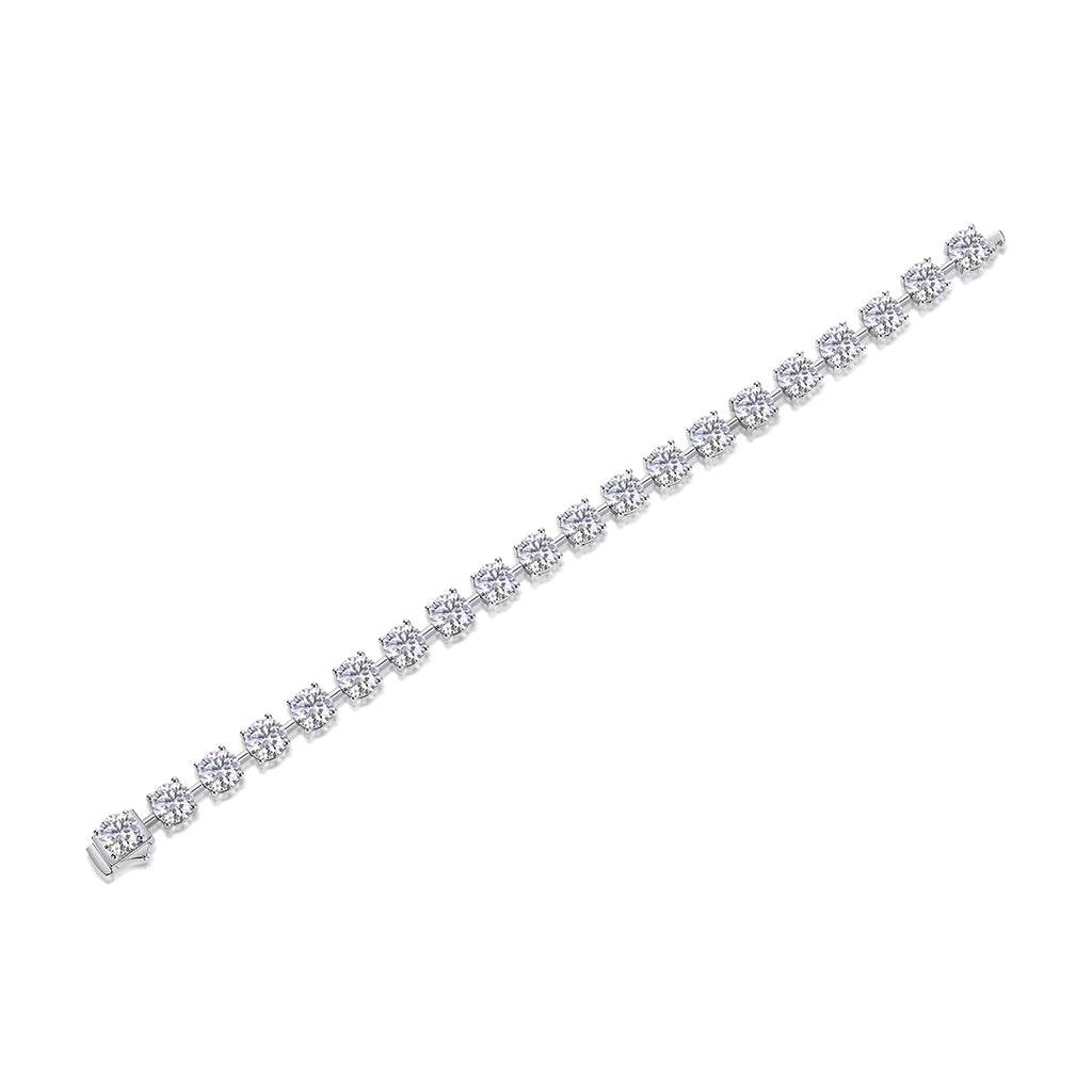 Bracelet Tennis Round Moissanite VVS – S925