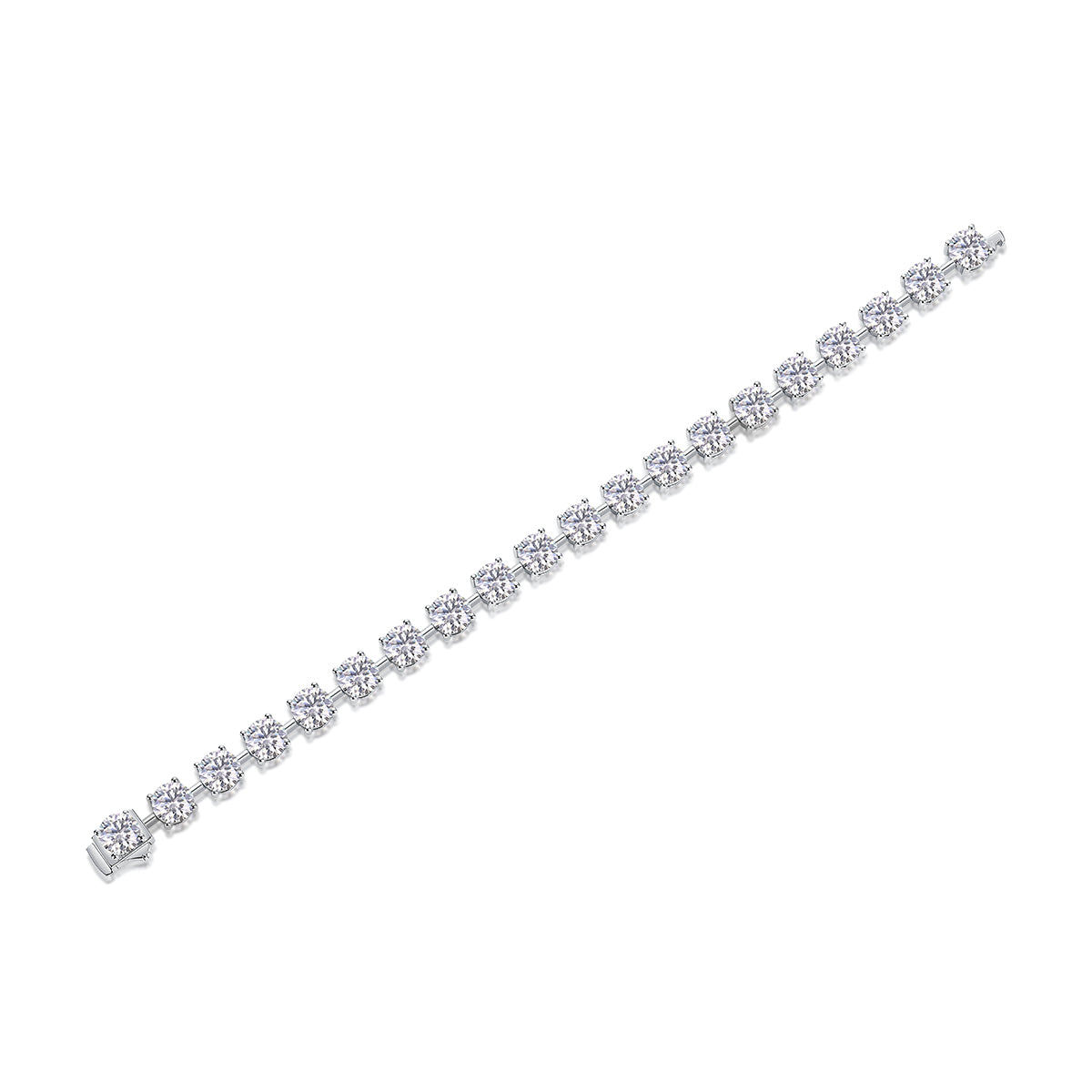 Bracelet Tennis Round Moissanite VVS – S925