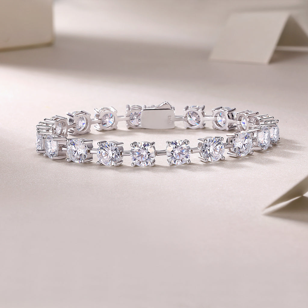 Bracelet Tennis Round Moissanite VVS – S925