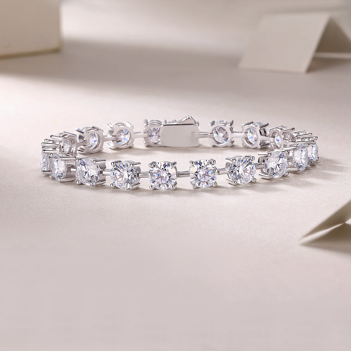 Bracelet Tennis Round Moissanite VVS – S925