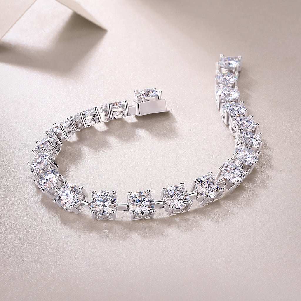 Bracelet Tennis Round Moissanite VVS – S925