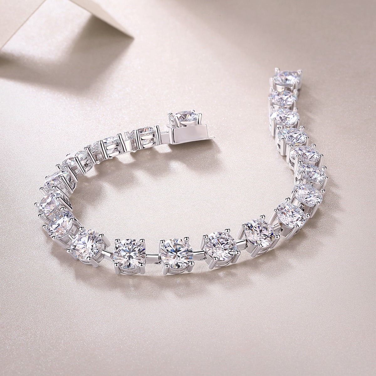 Bracelet Tennis Round Moissanite VVS – S925
