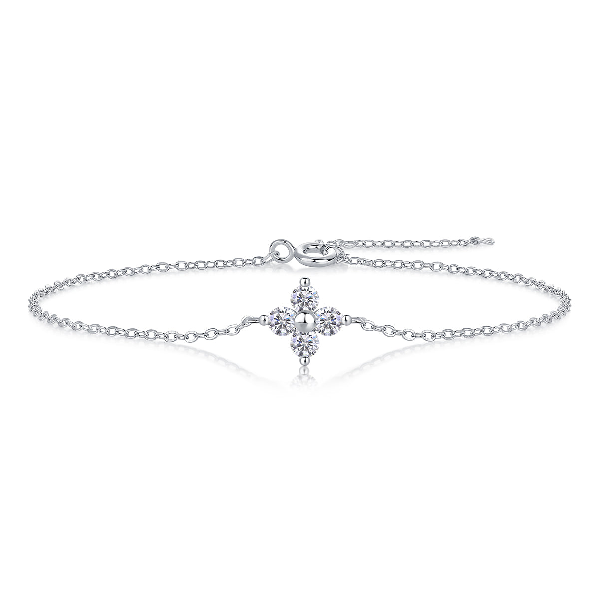 Bracelet Floral Moissanite VVS – S925