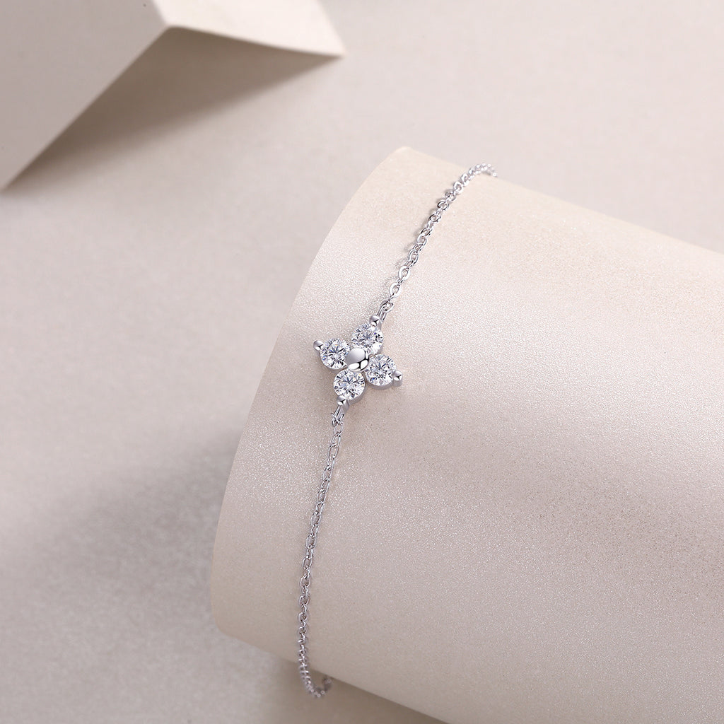 Bracelet Floral Moissanite VVS – S925