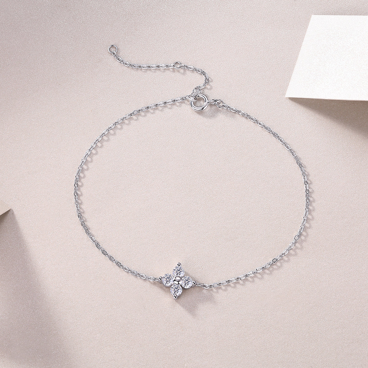 Bracelet Floral Moissanite VVS – S925