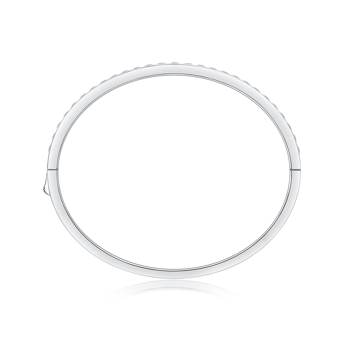 Bracelet Bangle Pavé Moissanite VVS – S925