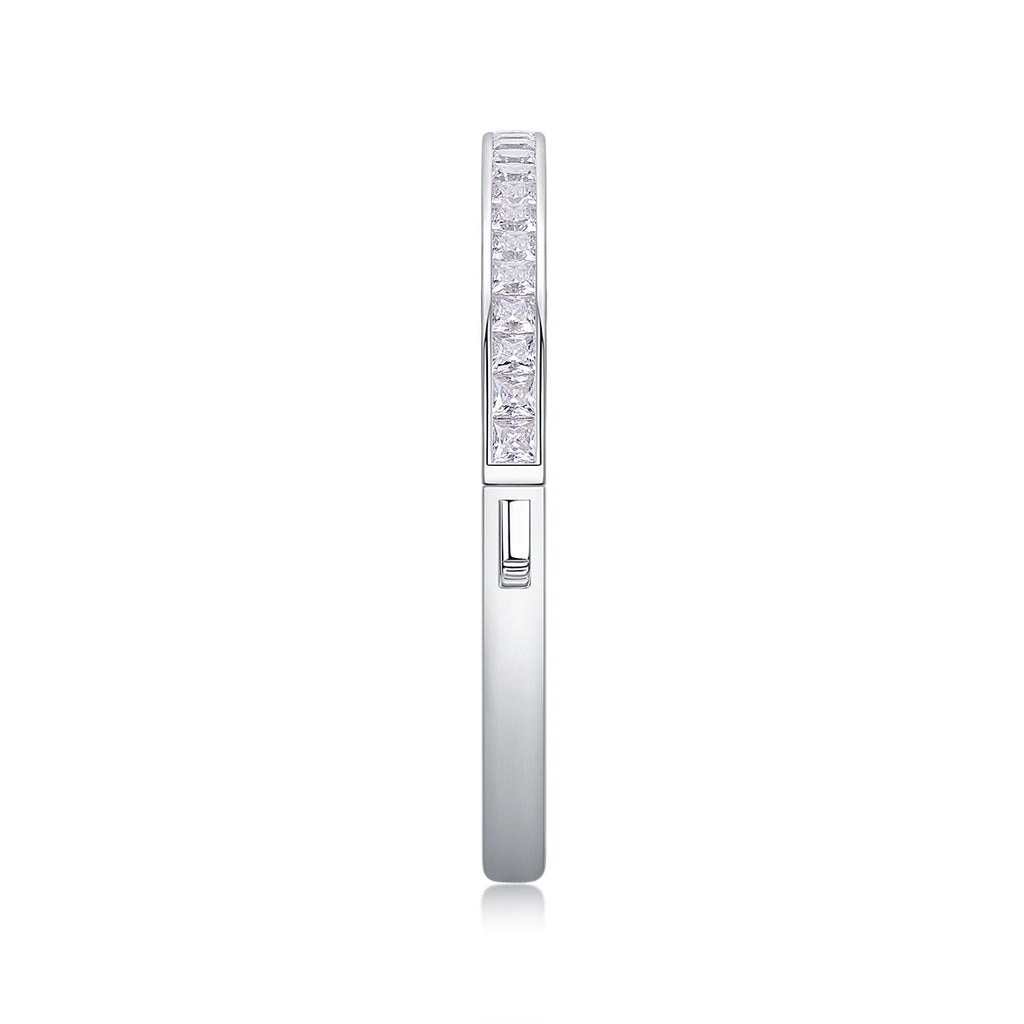 Bracelet Bangle Pavé Moissanite VVS – S925