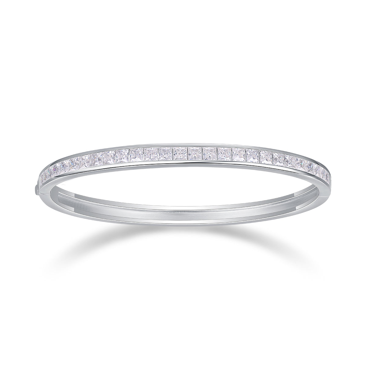Bracelet Bangle Pavé Moissanite VVS – S925